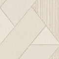 Closeup of a wallpaper showing its Art-Deco, Contemporary, Geometric, Neutrals pattern, color, and subtle texture.