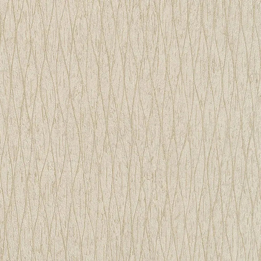 Closeup of a wallpaper showing its Contemporary, Neutrals, Two-tone, Waves pattern, color, and texture.