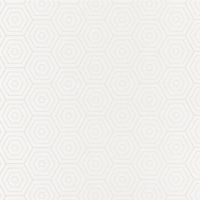 Closeup of a wallpaper showing its Art-Deco, Contemporary, Geometric, Neutrals, Unicolour pattern, color, and subtle texture.