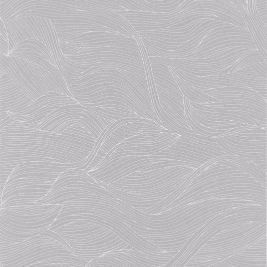 Closeup of a wallpaper showing its Art-Deco, Contemporary, Waves pattern, color, and subtle texture.