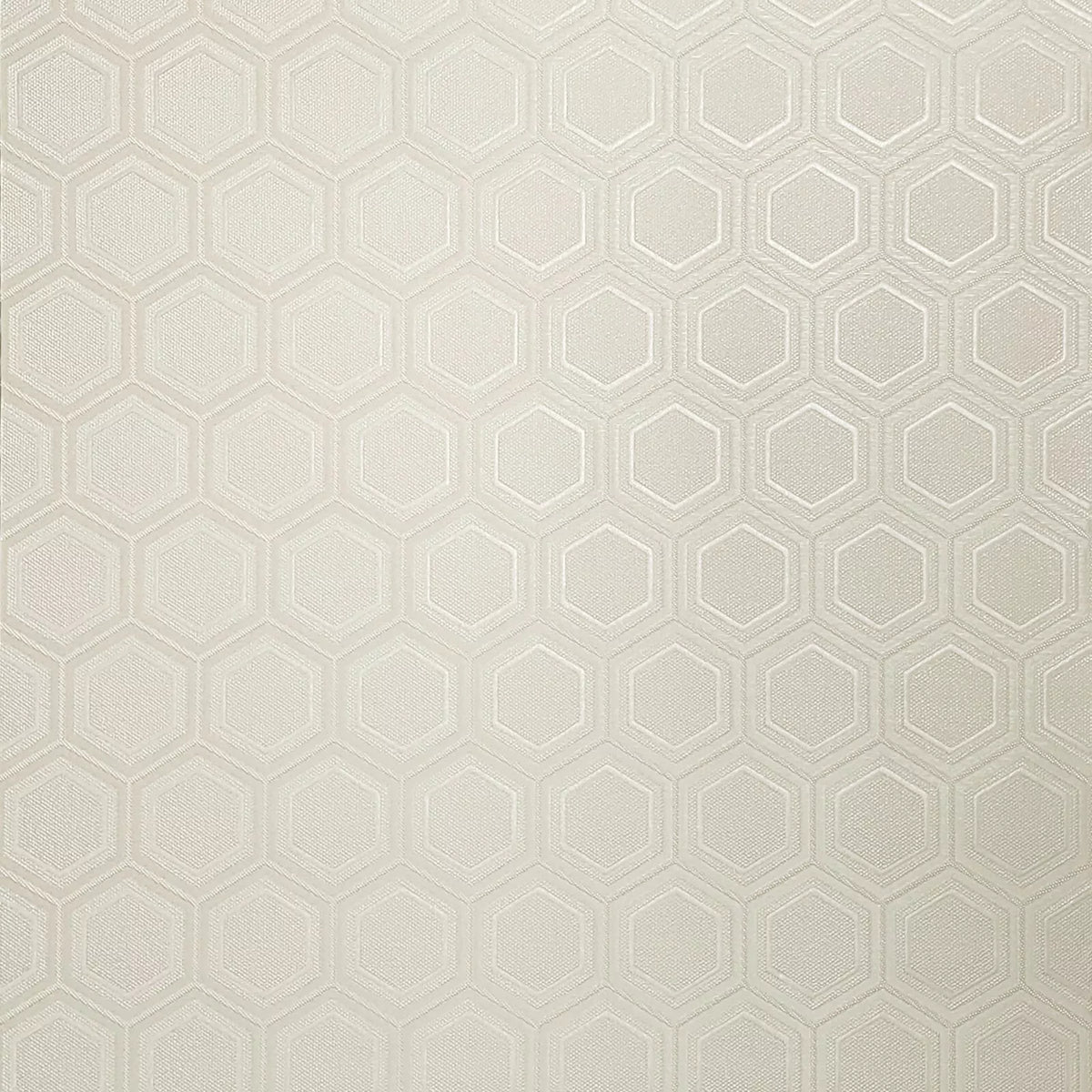 Hexagonal pattern wallpaper on a beige background