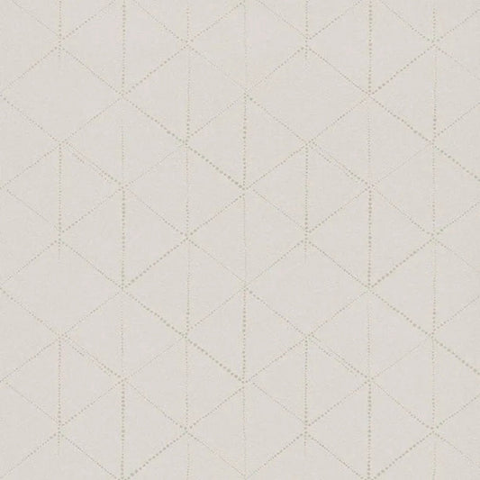 Closeup of a wallpaper showing its Contemporary, Geometric, Neutrals, Unicolour pattern, color, and subtle texture.