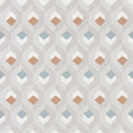Closeup of a wallpaper showing its Contemporary, Geometric, Neutrals, Two-tone pattern, color, and subtle texture.