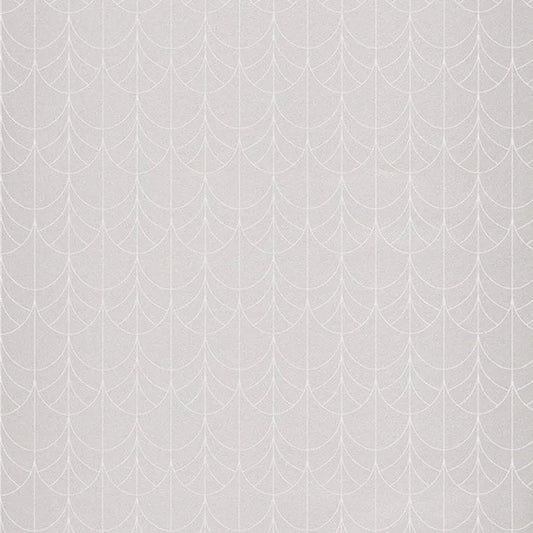 Closeup of a wallpaper showing its Art-Deco, Contemporary, Two-tone pattern, color, and subtle texture.