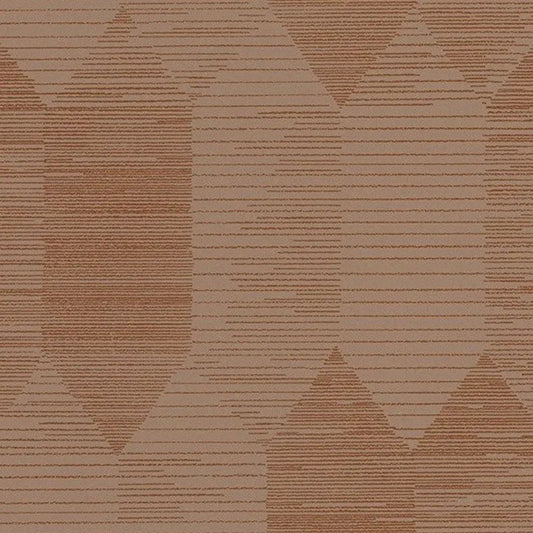 Closeup of a wallpaper showing its Art-Deco, Contemporary, Geometric, Two-tone pattern, color, and subtle texture.