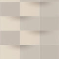 Closeup of a wallpaper showing its Contemporary, Geometric, Neutrals, Two-tone pattern, color, and subtle texture.