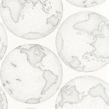 Closeup of a wallpaper showing its Monochrome, Nature pattern, color, and subtle texture.