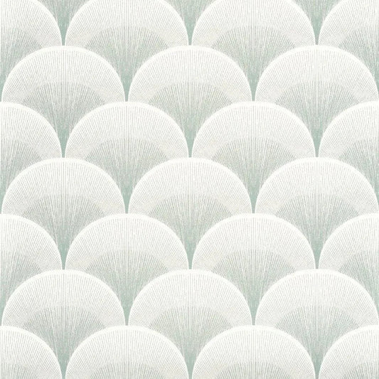 Closeup of a wallpaper showing its Art-Deco, Contemporary, Monochrome, Two-tone pattern, color, and subtle texture.