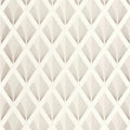 Closeup of a wallpaper showing its Art-Deco, Contemporary, Geometric, Neutrals, Two-tone pattern, color, and subtle texture.