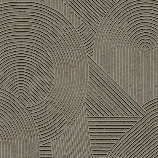 Closeup of a wallpaper showing its Art-Deco, Contemporary, Geometric, Unicolour pattern, color, and subtle texture.