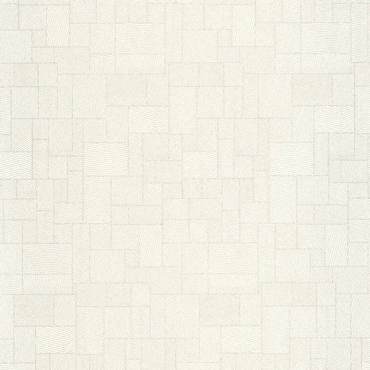 Closeup of a wallpaper showing its Contemporary, Geometric, Neutrals, Unicolour pattern, color, and subtle texture.