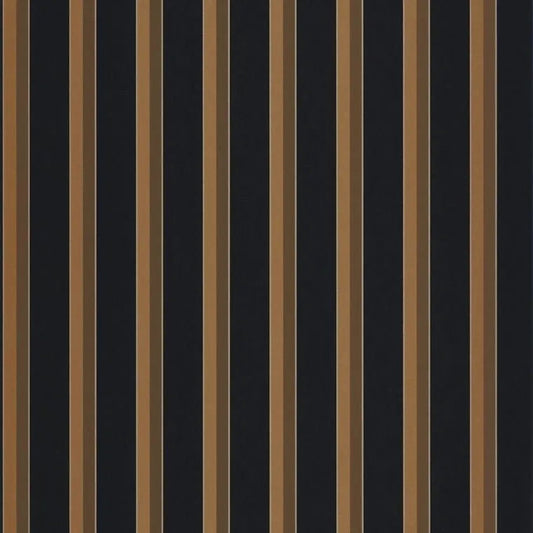 Closeup of a wallpaper showing its Contemporary, Dramatic, Stripes, Two-tone pattern, color, and subtle texture.