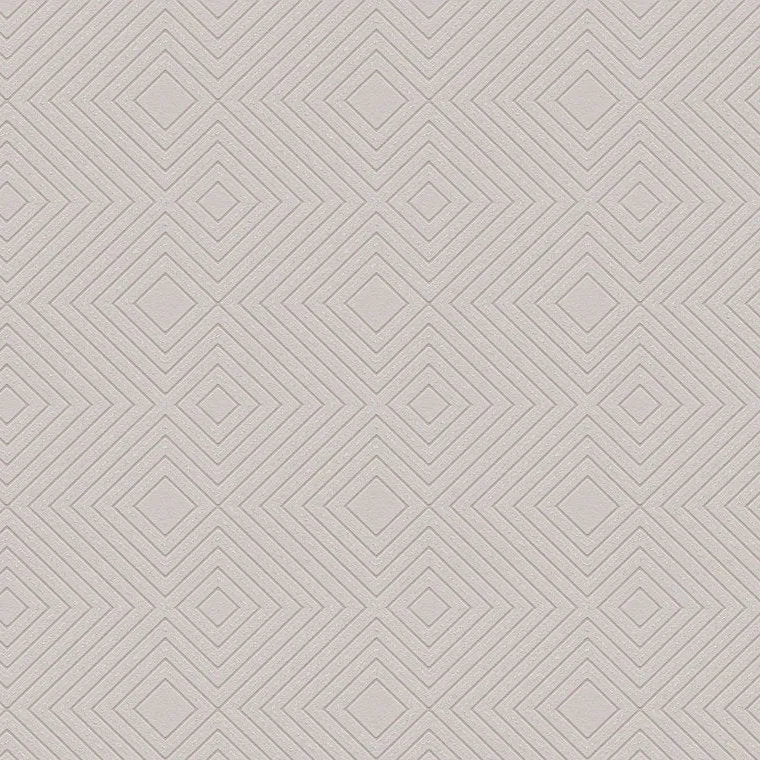 Closeup of a wallpaper showing its Contemporary, Geometric, Neutrals, Plain pattern, color, and subtle texture.