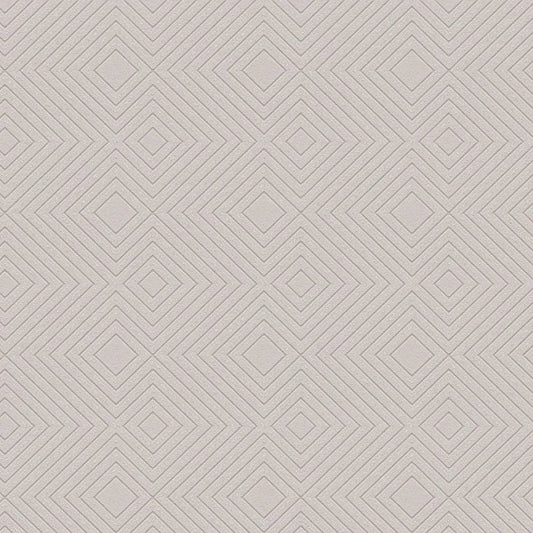 Closeup of a wallpaper showing its Contemporary, Geometric, Neutrals, Plain pattern, color, and subtle texture.