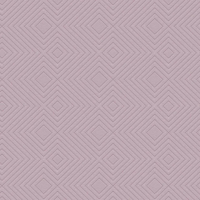 Closeup of a wallpaper showing its Contemporary, Geometric, Pink, Plain pattern, color, and subtle texture.