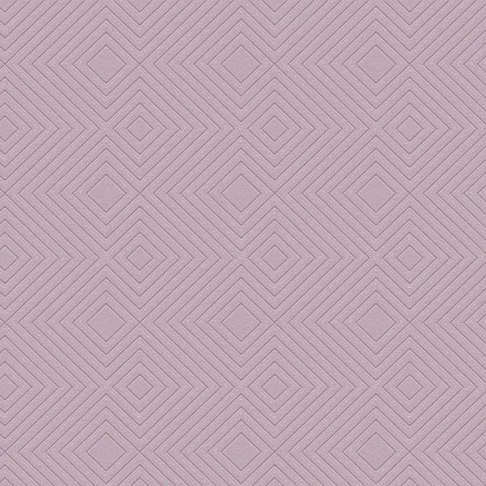 Closeup of a wallpaper showing its Contemporary, Geometric, Pink, Plain pattern, color, and subtle texture.