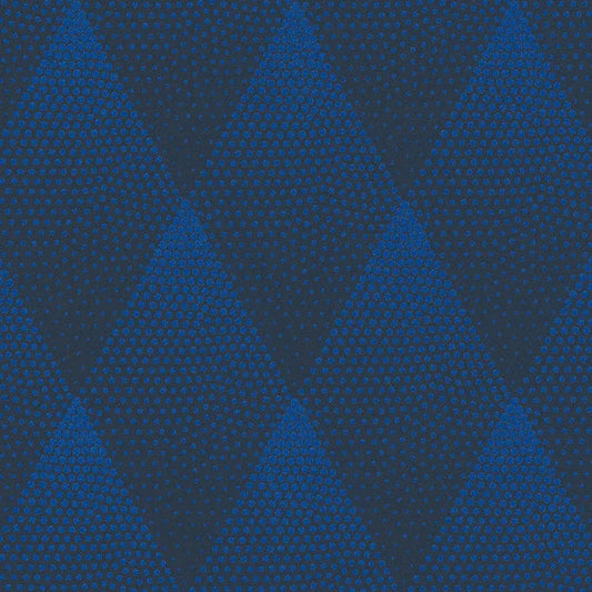 Closeup of a wallpaper showing its Contemporary, Dramatic, Geometric, Two-tone pattern, color, and texture.