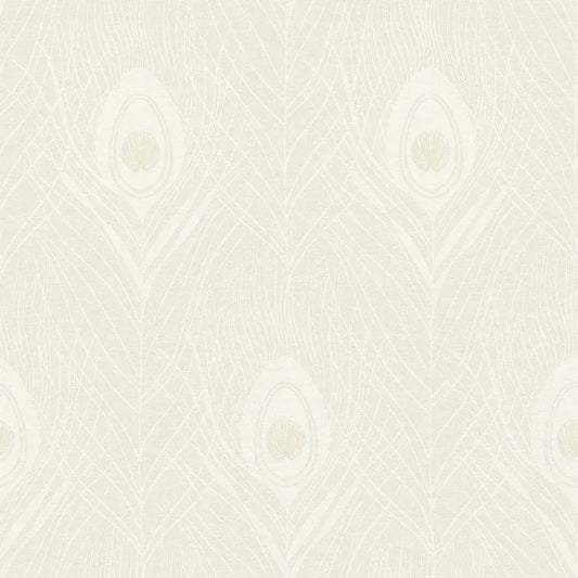 Closeup of a wallpaper showing its Contemporary, Floral, Neutrals, Two-tone, Unicolour pattern, color, and texture.