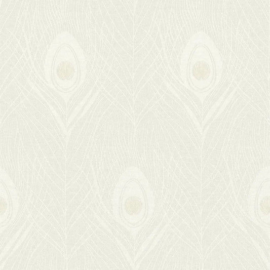 Closeup of a wallpaper showing its Contemporary, Floral, Neutrals, Two-tone, Unicolour pattern, color, and texture.