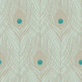 Closeup of a wallpaper showing its Contemporary, Floral, Neutrals, Two-tone pattern, color, and texture.