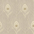 Closeup of a wallpaper showing its Contemporary, Floral, Neutrals, Two-tone pattern, color, and texture.