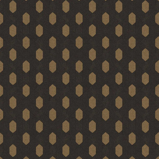 Closeup of a wallpaper showing its Circles, Contemporary, Geometric, Two-tone pattern, color, and texture.