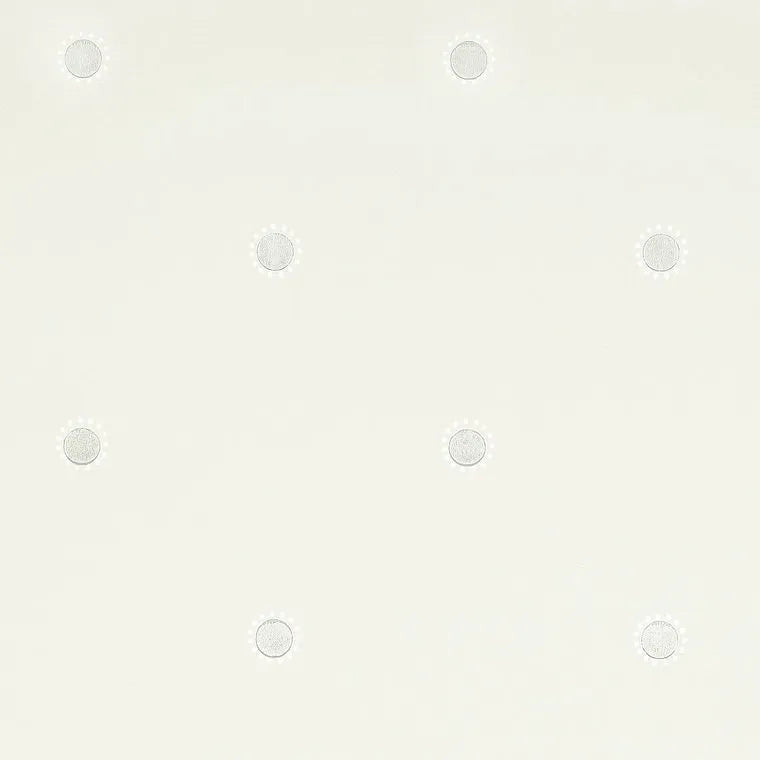 Closeup of a wallpaper showing its Dots, Kids, Neutrals, Unicolour pattern, color, and subtle texture.