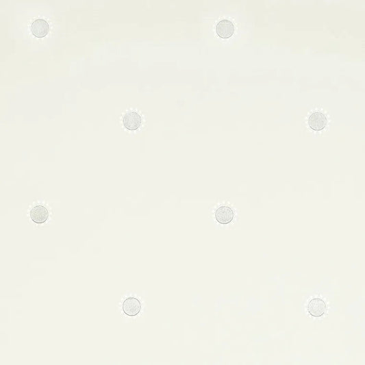 Closeup of a wallpaper showing its Dots, Kids, Neutrals, Unicolour pattern, color, and subtle texture.