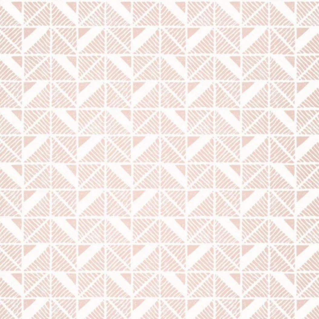 Closeup of a wallpaper showing its Art-Deco, Contemporary, Pastels, Two-tone pattern, color, and subtle texture.