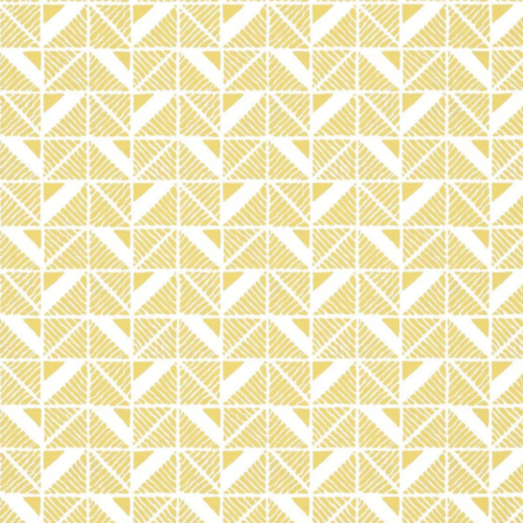 Closeup of a wallpaper showing its Art-Deco, Contemporary, Two-tone pattern, color, and subtle texture.
