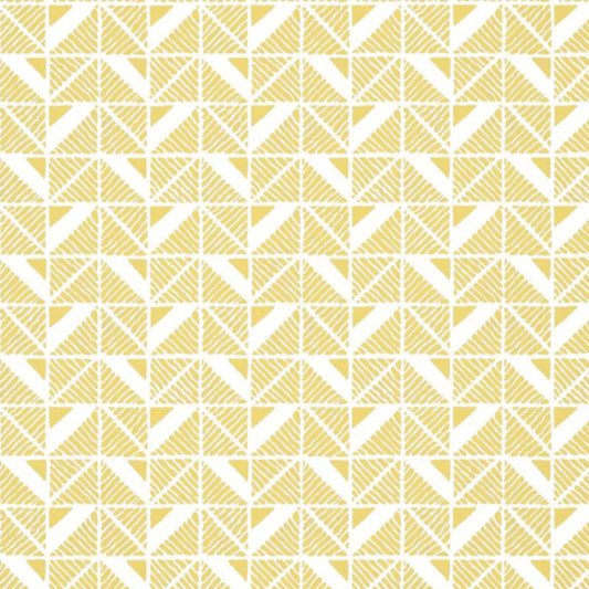 Closeup of a wallpaper showing its Art-Deco, Contemporary, Two-tone pattern, color, and subtle texture.