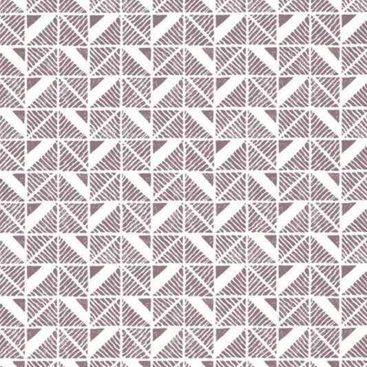Closeup of a wallpaper showing its Art-Deco, Contemporary, Two-tone pattern, color, and subtle texture.