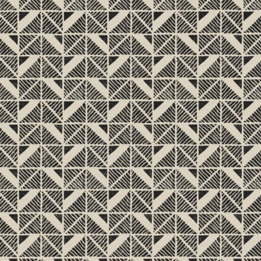 Closeup of a wallpaper showing its Art-Deco, Contemporary, Monochrome, Two-tone pattern, color, and subtle texture.