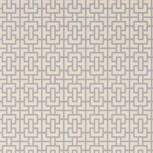 Closeup of a wallpaper showing its Art-Deco, Chainlink, Contemporary, Neutrals, Two-tone pattern, color, and subtle texture.