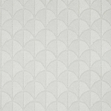 Closeup of a wallpaper showing its Art-Deco, Geometric, Unicolour pattern, color, and subtle texture.