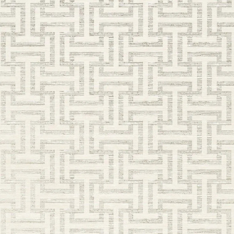 Closeup of a wallpaper showing its Geometric, Neutrals, Two-tone pattern, color, and subtle texture.