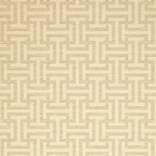 Closeup of a wallpaper showing its Geometric, Neutrals, Two-tone pattern, color, and subtle texture.