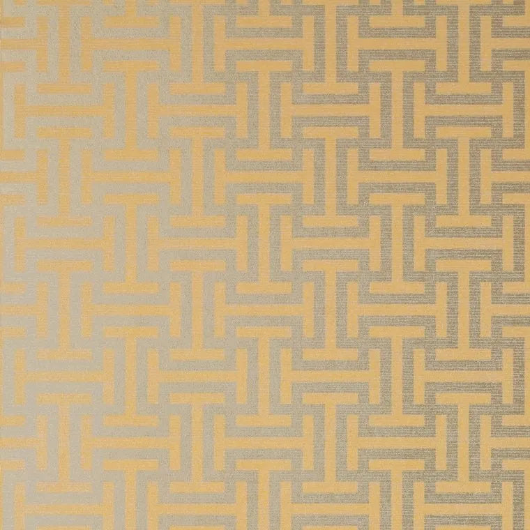 Closeup of a wallpaper showing its Geometric, Neutrals, Two-tone pattern, color, and subtle texture.