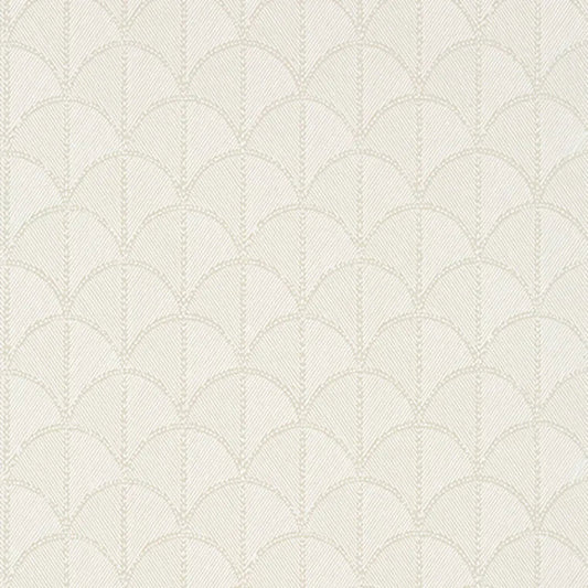 Closeup of a wallpaper showing its Art-Deco, Geometric, Neutrals, Unicolour pattern, color, and subtle texture.