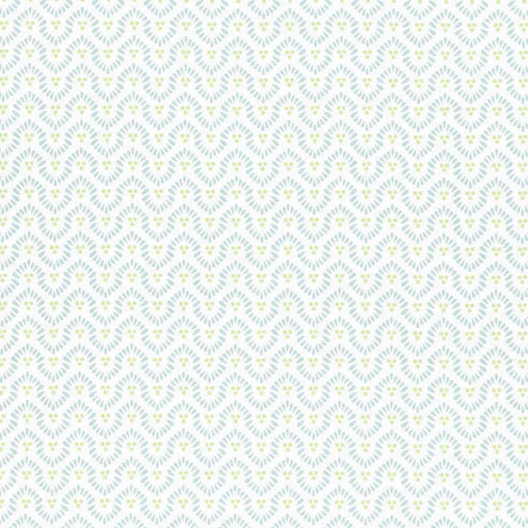 Closeup of a wallpaper showing its Art-Deco, Geometric, Pastels, Two-tone pattern, color, and subtle texture.