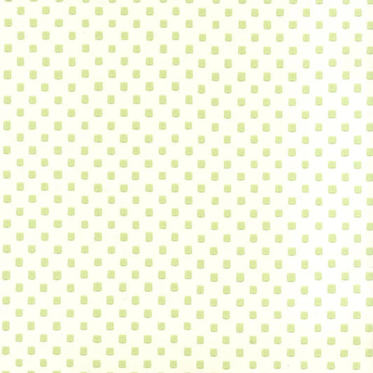 Closeup of a wallpaper showing its Contemporary, Dots, Green, Two-tone pattern, color, and subtle texture.