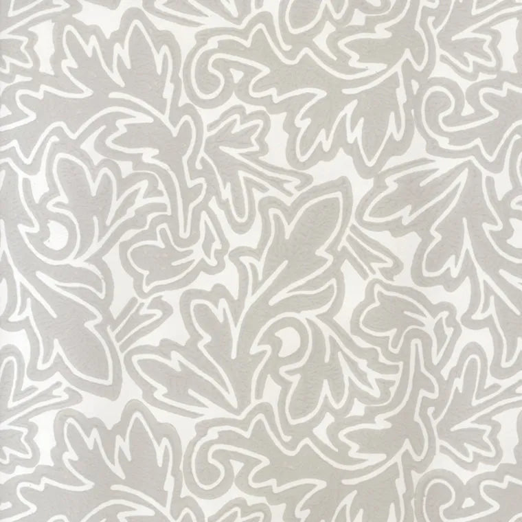 Closeup of a wallpaper showing its Contemporary, Floral, Monochrome, Nature, Two-tone pattern, color, and subtle texture.