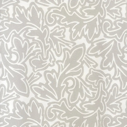 Closeup of a wallpaper showing its Contemporary, Floral, Monochrome, Nature, Two-tone pattern, color, and subtle texture.