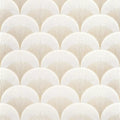 Closeup of a wallpaper showing its Art-Deco, Contemporary, Neutrals, Two-tone pattern, color, and subtle texture.