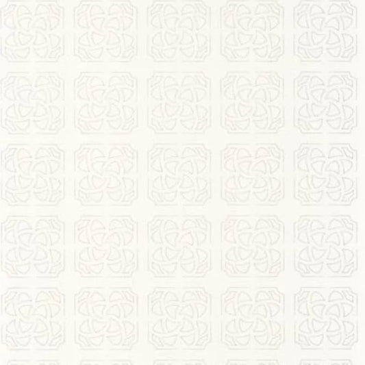 Closeup of a wallpaper showing its Art-Deco, Contemporary, Geometric, Neutrals, Unicolour pattern, color, and subtle texture.