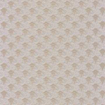 Closeup of a wallpaper showing its Art-Deco, Contemporary, Geometric, Neutrals pattern, color, and subtle texture.