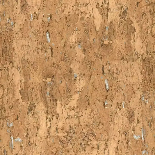 Closeup of a wallpaper showing its Cork, Neutrals pattern, color, and subtle texture.