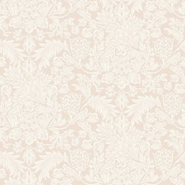 Closeup of a wallpaper showing its Floral, Neutrals, Two-tone pattern, color, and subtle texture.