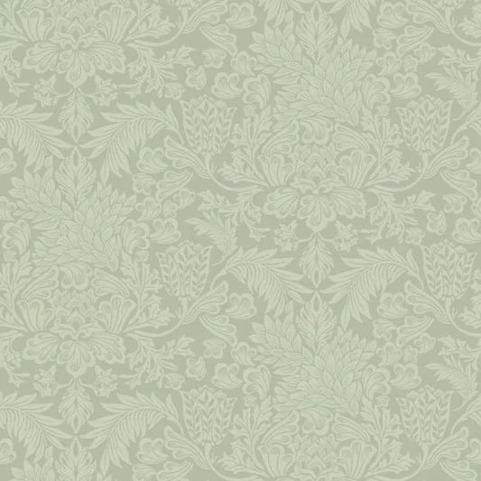 Closeup of a wallpaper showing its Floral, Pastels, Two-tone pattern, color, and subtle texture.