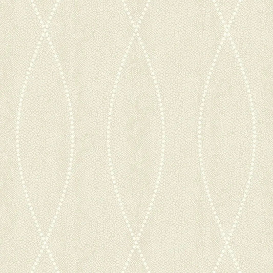 Closeup of a wallpaper showing its Contemporary, Cream, Neutrals, Trellis, Unicolour pattern, color, and subtle texture.